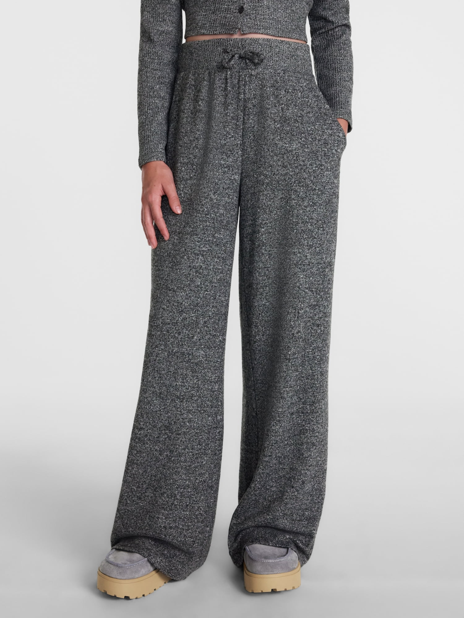 Weekend Academy Girls Knit Wide Leg Pants, Sizes 4-18 | Walmart (US)