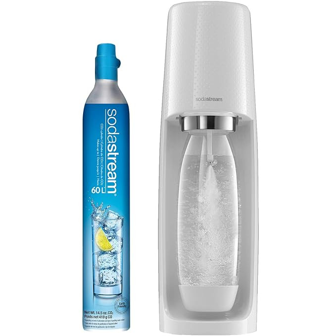 SodaStream Fizzi Sparkling Water Machine (White) with CO2 and BPA free Bottle | Amazon (US)