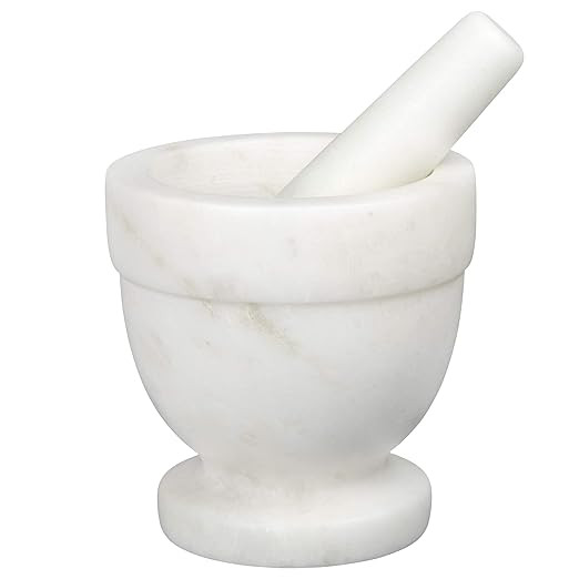 Creative Home Handcrafted 4 inch Mortar and Pestle Solid Marble Grinder for Spices and Herbs Arti... | Amazon (US)
