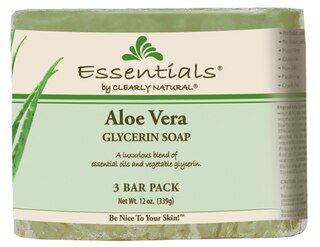 Clearly Natural Essentials Glycerin Bar Soap Aloe Vera -- 4 oz Each / Pack of 3 | Vitacost.com