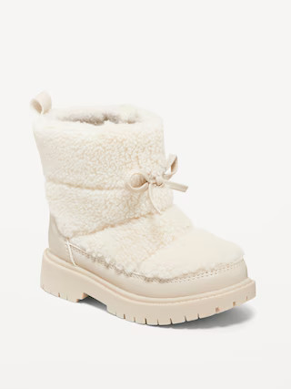 Chunky Sherpa Boots for Toddler Girls | Old Navy (US)