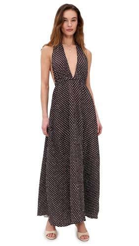 Lioness Women's District Maxi Dress, Chocolate Blue Polka, S | Amazon (US)