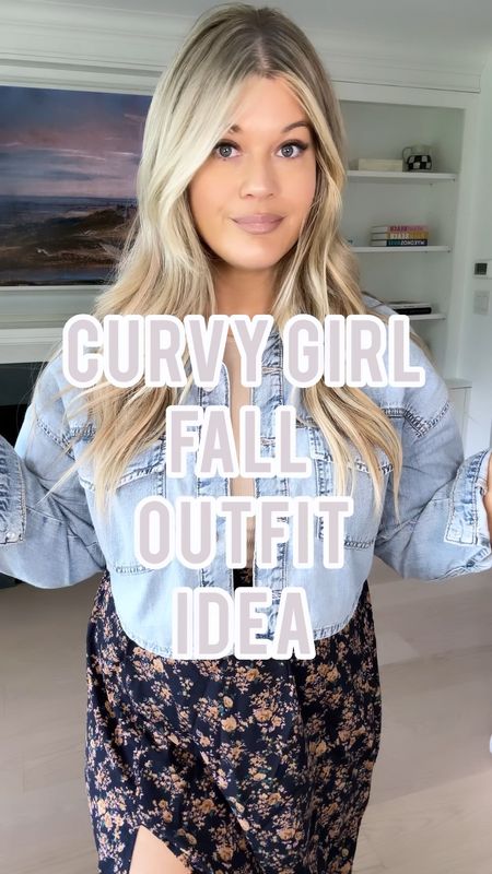 Curvy Girl FALL OUTFIT IDEA! I’m so excited to share new seasonal outfit ideas for Fall! 🤎🤎🤎
Size XL in denim Shacket 
Size large in T-shirt
Size 0XL in skirt but the straight size is linked too!

#LTKcurves #LTKSeasonal #LTKstyletip