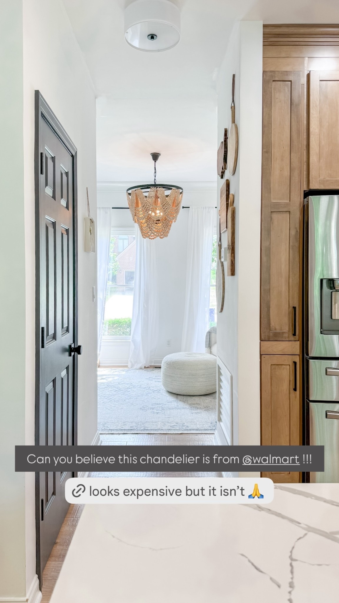 Can you believe this chandelier is from @walmart !!!