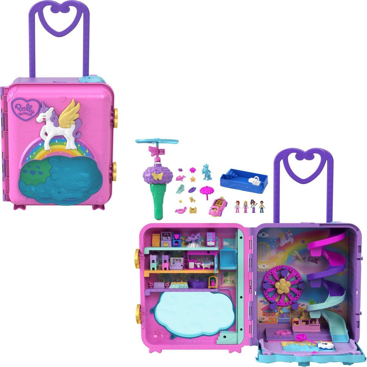 Polly Pocket Dolls Pollyville Resort Roll Away Playset | Target
