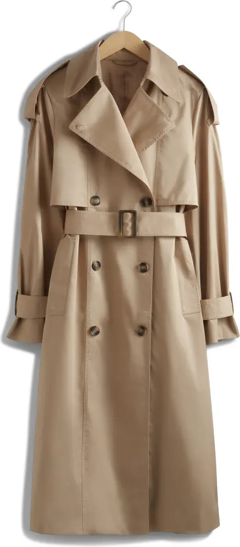 & Other Stories Cotton Trench Coat | Nordstrom | Nordstrom