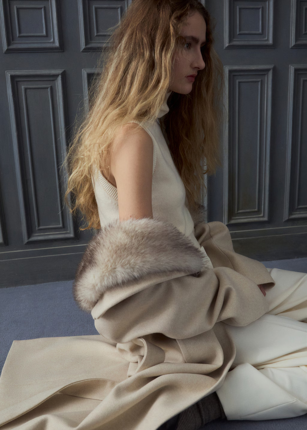 Turtleneck knit top | MANGO (UK)