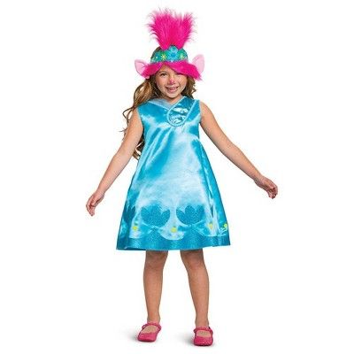 Kids' Deluxe Trolls Poppy Halloween Costume Dress | Target