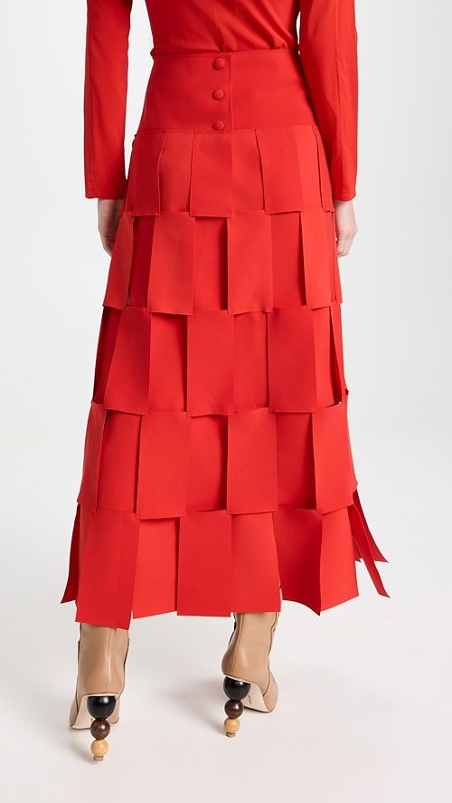 Multi Rectangle Double-Layered Skirt | Shopbop