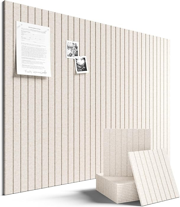 Fluxynara Large Felt Bulletin Board 48" x 36" Cork Board Alternative-12 Pack with 70 Safe Removab... | Amazon (US)