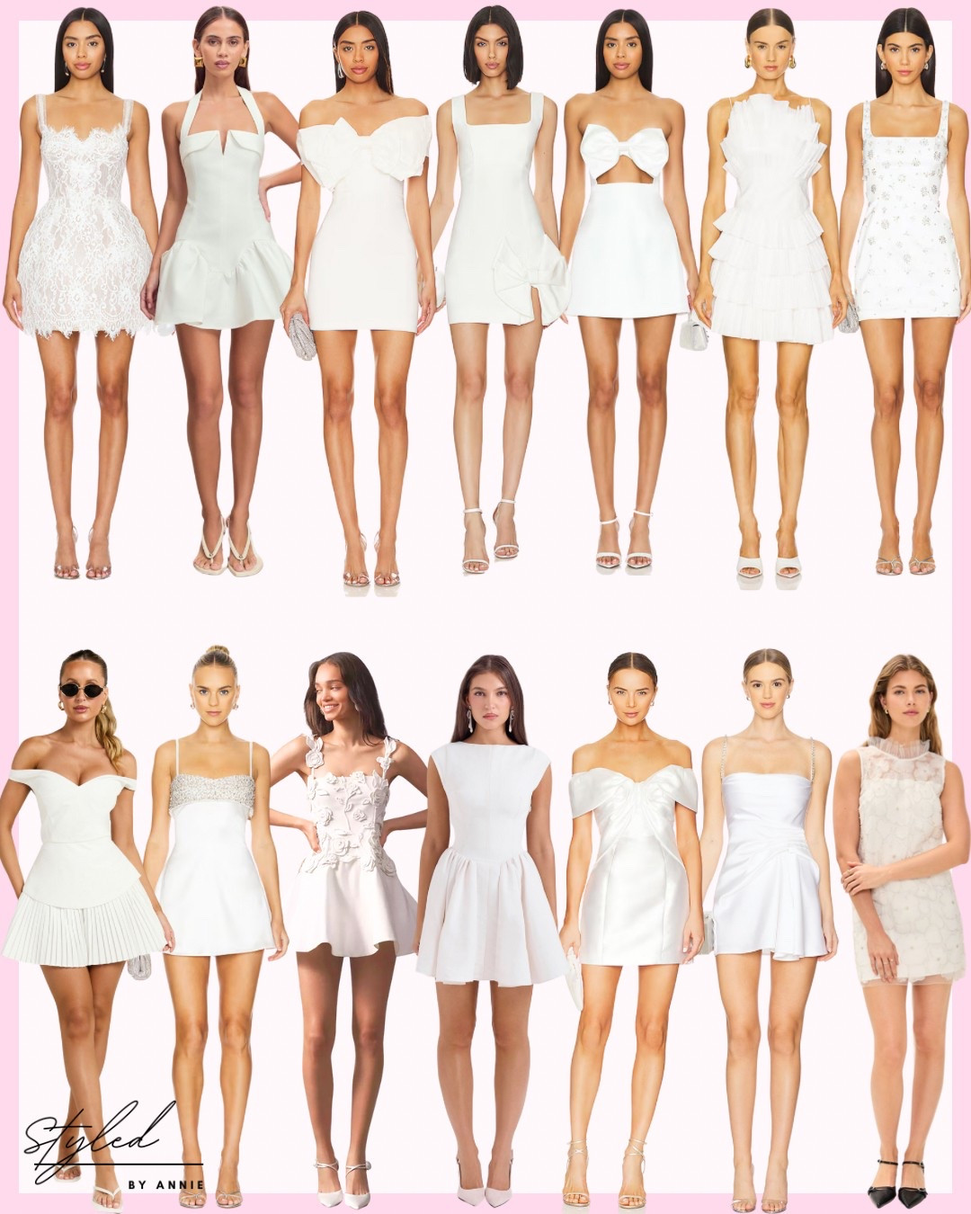 White dress season!!🤍🤍🤍 

Calling all grads and brides! From strapless fit and flare to off the shoulder a-line, shop more than 120 styles of white dresses! 

And of course including options under $100 for my girls on a budget :)

#graddress #grad #graduation #whitedress #whitemini #minidress #college #collegegrad #bridal #bridaldress #bachelorette #bridalshower #rehersaldinner #bride #cocktail

#LTKU #LTKWedding #LTKSeasonal