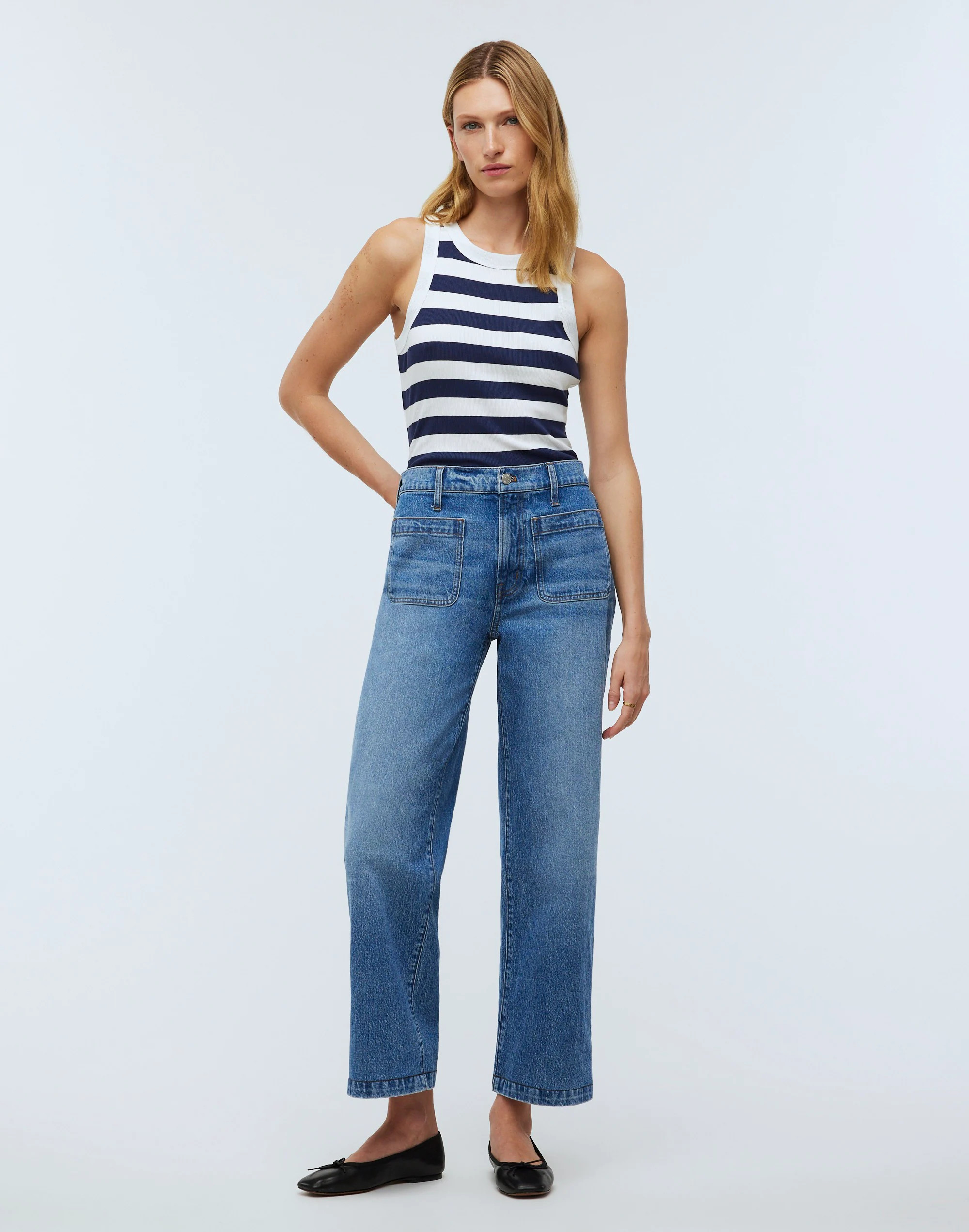 The Perfect Vintage Wide-Leg Jean: Patch Pocket Edition | Madewell