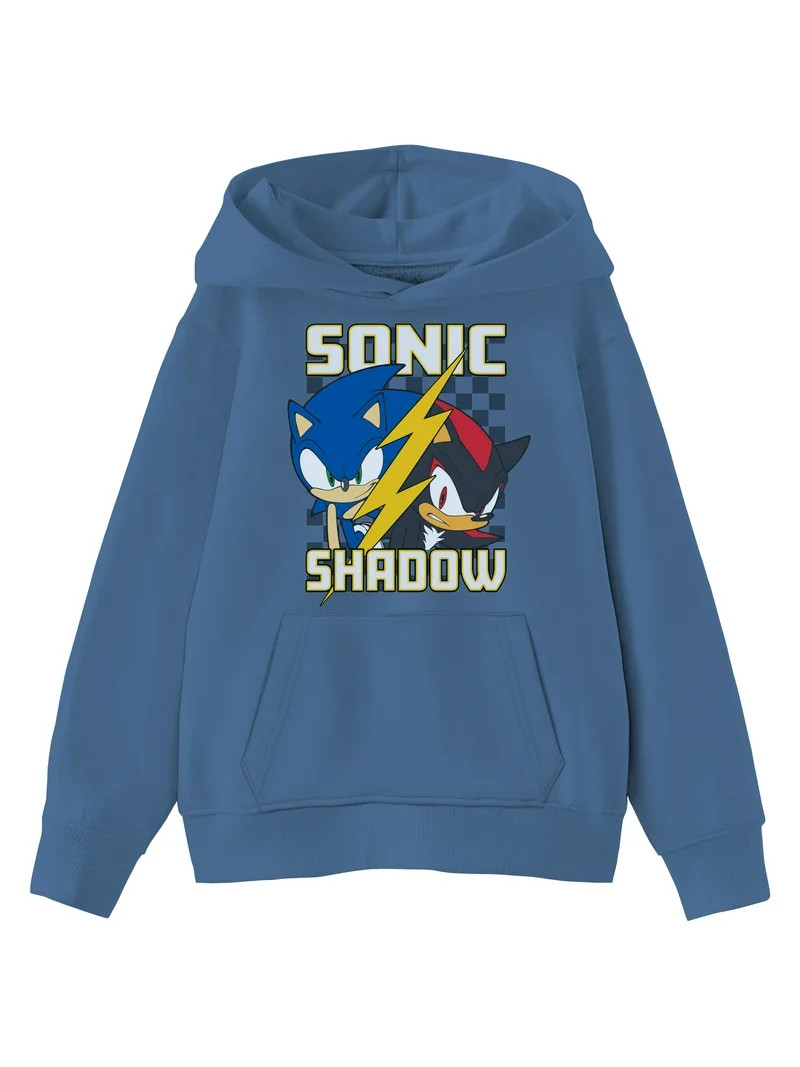 Sonic the Hedgehog Kids Graphic Fleece Hoodie, Shadow Over Sonic, Sizes 4-18 | Walmart (US)