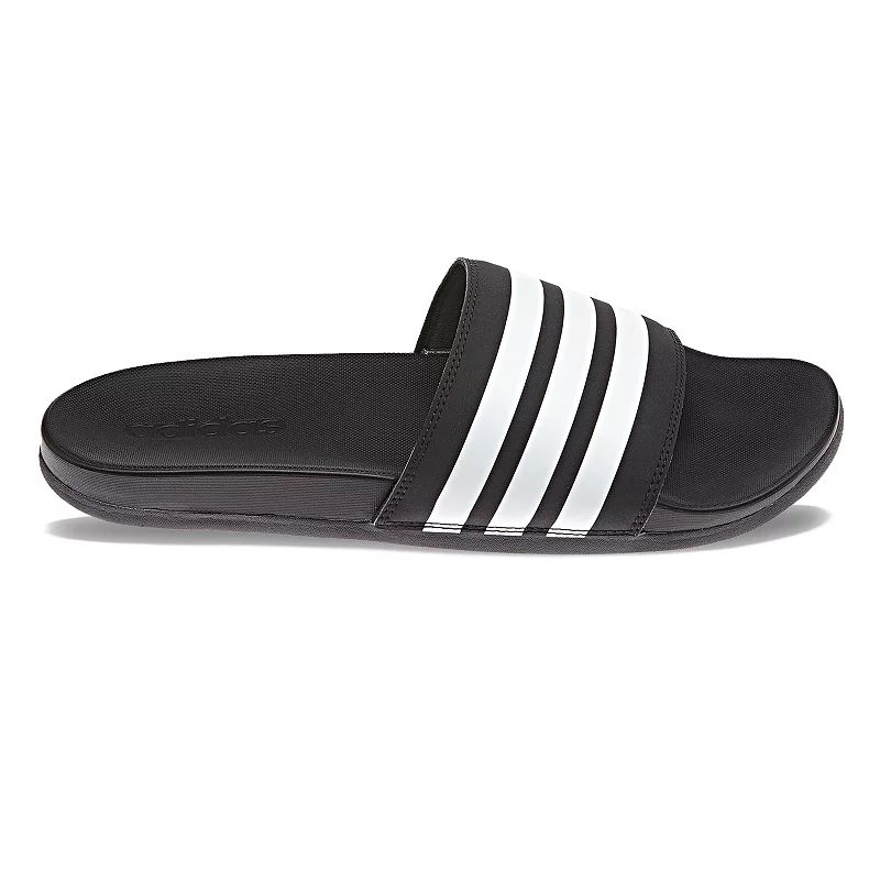 adidas Adilette Cloudfoam Plus Men's Slide Sandals, Size: 9, Black | Kohl's
