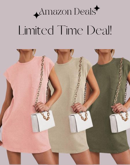 Amazon deals / PRETTYGARDEN Womens Cap Sleeve Crew Neck Casual Loose Basic Mini Dress

#LTKSaleAlert #LTKTravel #LTKFindsUnder50