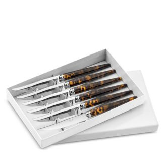 Tang Tortoise Handle Steak Knives, Set of 6 | Bloomingdale's (US)