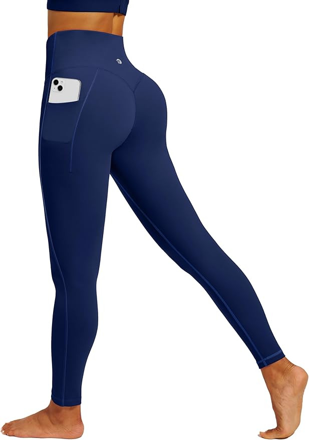IUGA Womens Hidden Scrunch Butt Lifting Leggings Compression Gym Leggings with Pockets Booty Work... | Amazon (US)