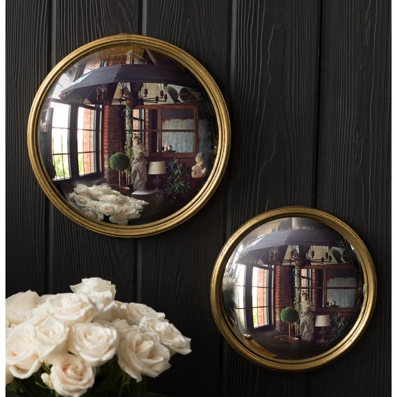 Sylvania Leaf Metal Bull Eye Accent Mirror | Wayfair North America