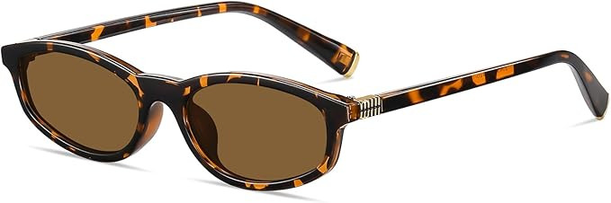 Sunglasses for Women Retro Oval 90s Sun Glasses Lightweight Vintage Cat Eye Trendy Shades UV400 P... | Amazon (US)