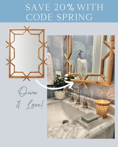 My Serena and Lily bamboo mirror is on sale for 20% off! 

#LTKhome #LTKsalealert #LTKstyletip