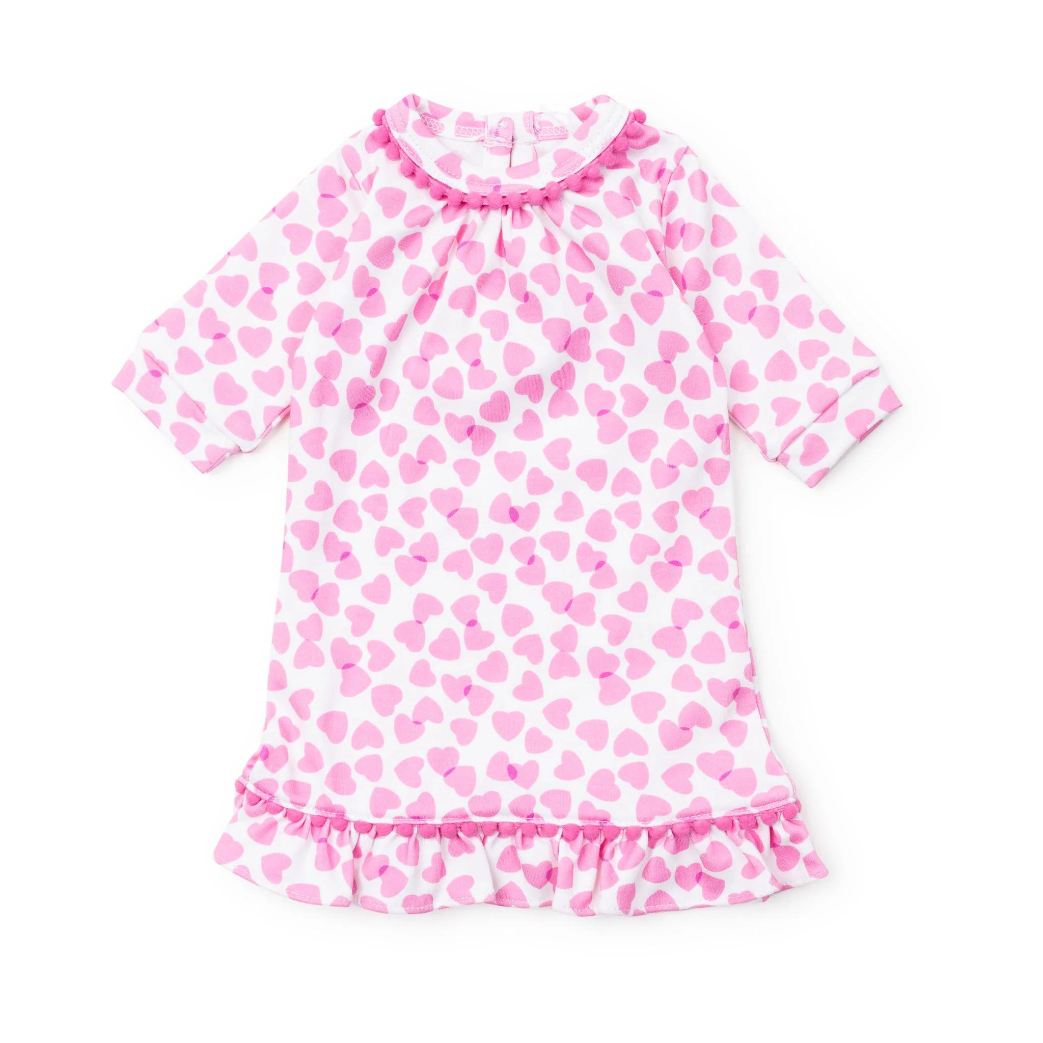 Carlin Doll Dress - Confetti Hearts Pink | Lila and Hayes
