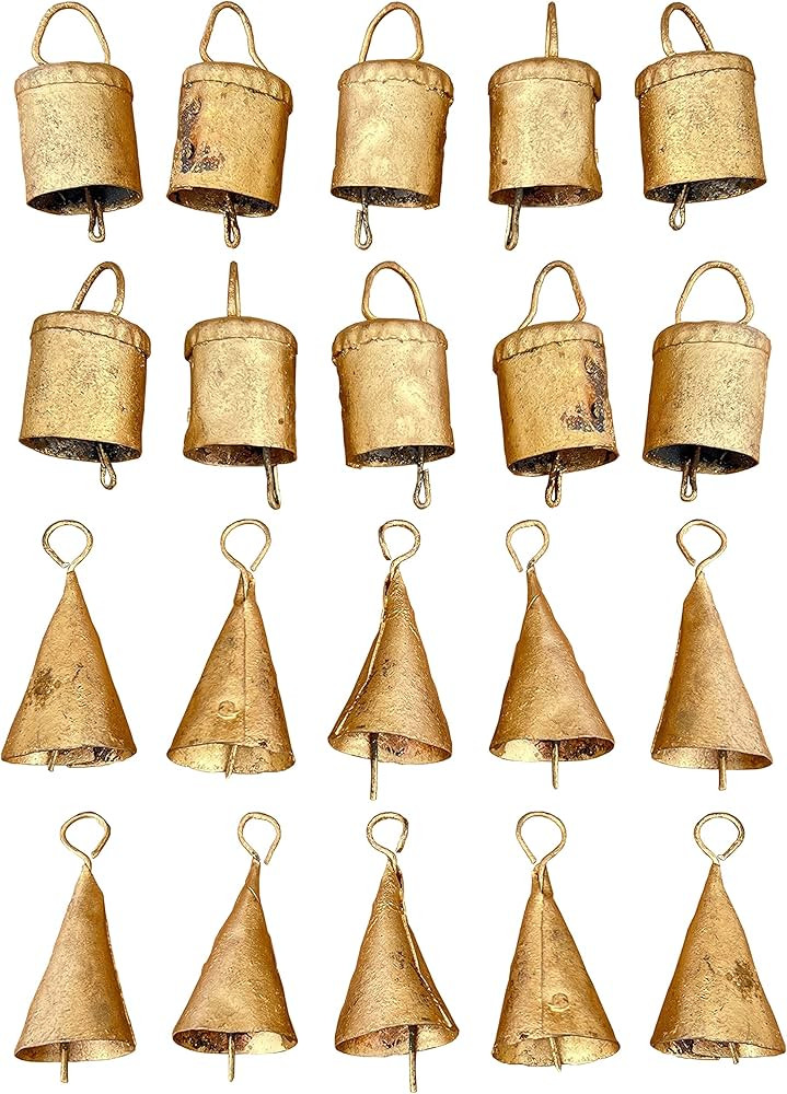 Vintage Christmas Bells - Jingle, Witch, and Cow Bells for Home Decor and Crafts | Amazon (US)