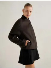 Lex Felled Bomber Jacket | Forever New (UK & IE)