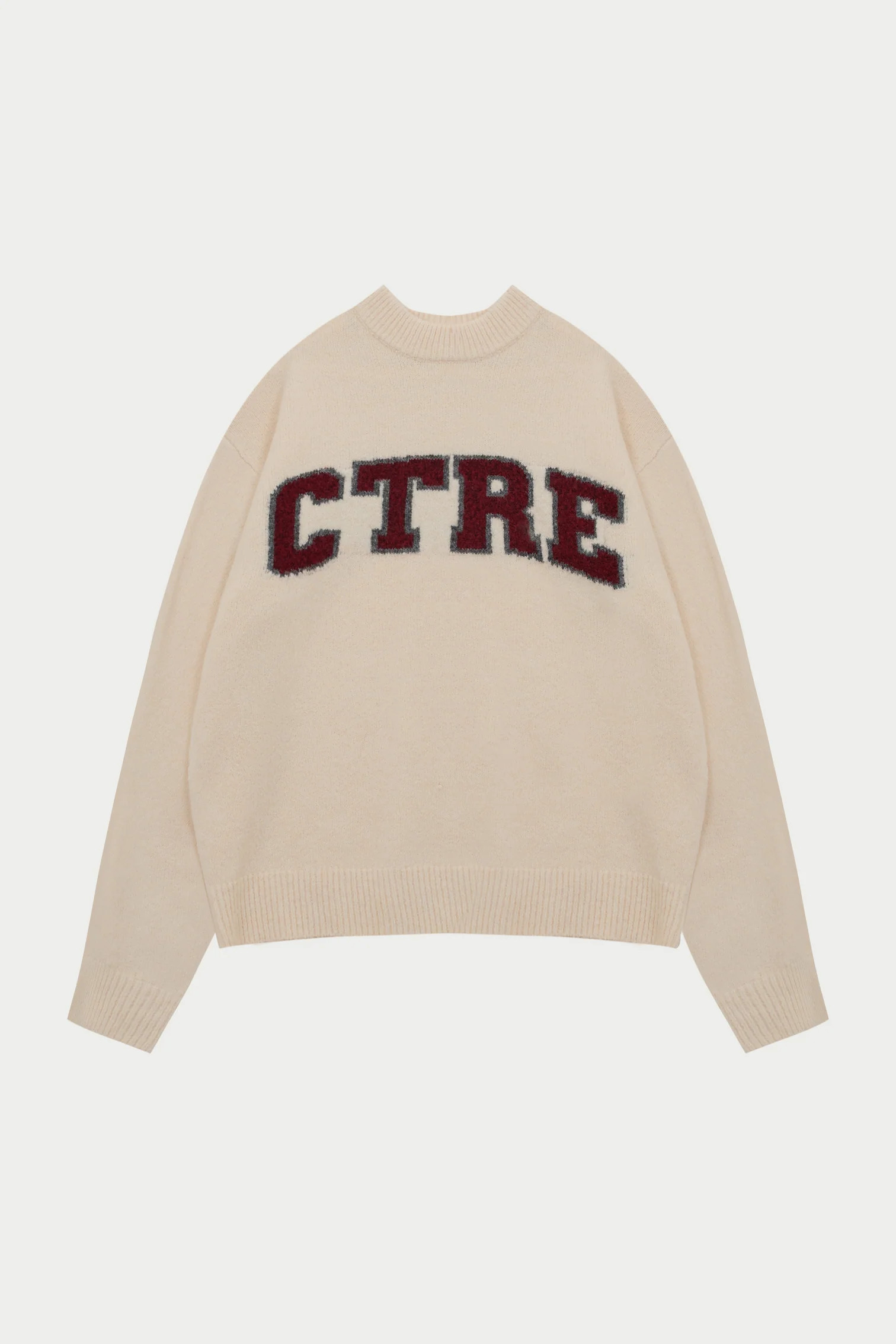 CTRE KNITTED SWEATSHIRT - OFF WHITE | The Couture Club