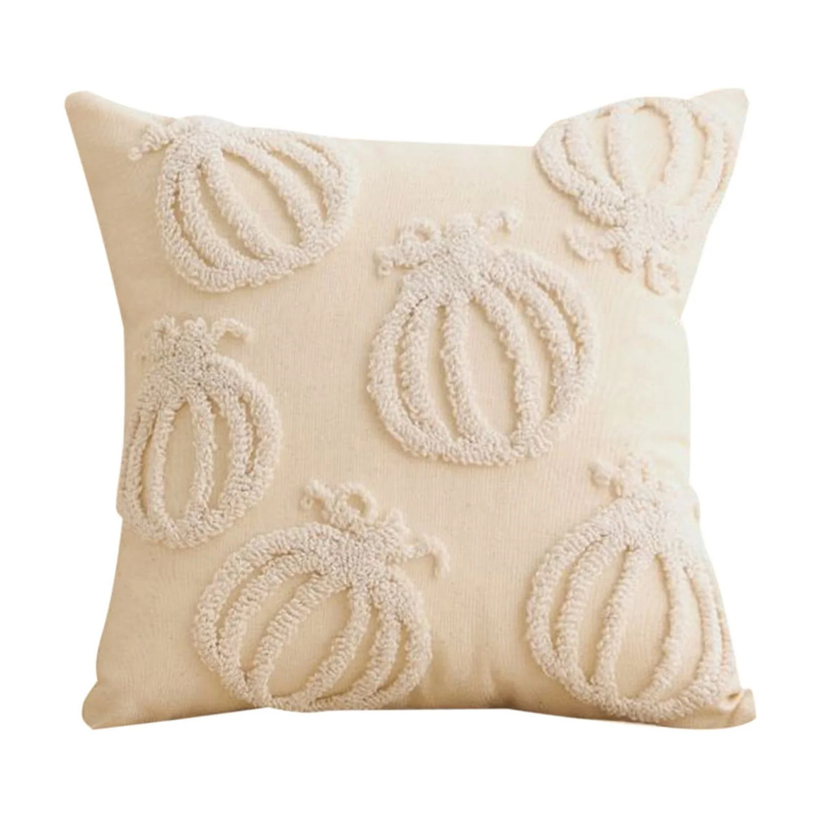 SIYTUAU Beige Halloween Print Pillow Cover Fall Harvest Design Decorative Cushion Case Seasonal T... | Walmart (US)