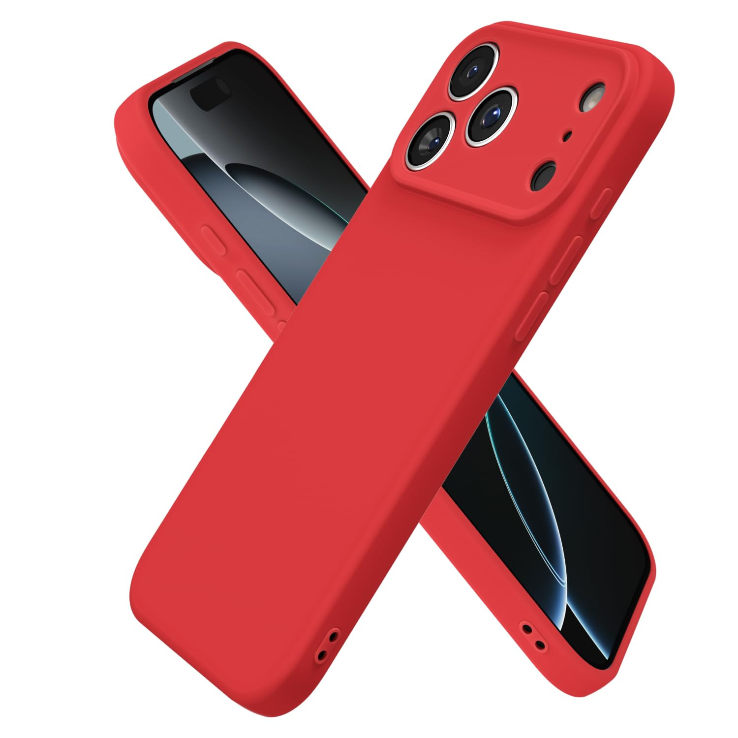 oakxco for iPhone 17 Pro Max Case Silicone, Ultra Slim Thin Phone Case for Women Girls, Plain Sol... | Amazon (US)