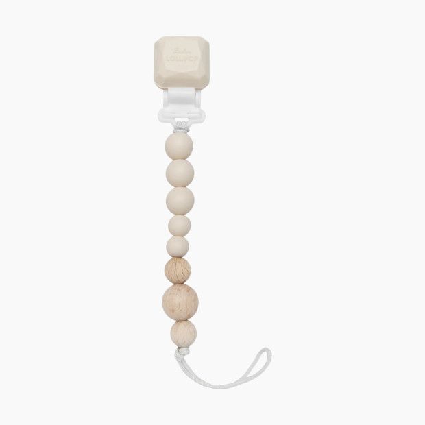 Color Pop Silicone and Wood Pacifier Clip | Babylist
