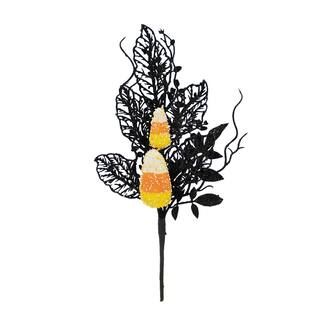 Candy Corn & Leaf Glitter Pick by Ashland® | Michaels Stores