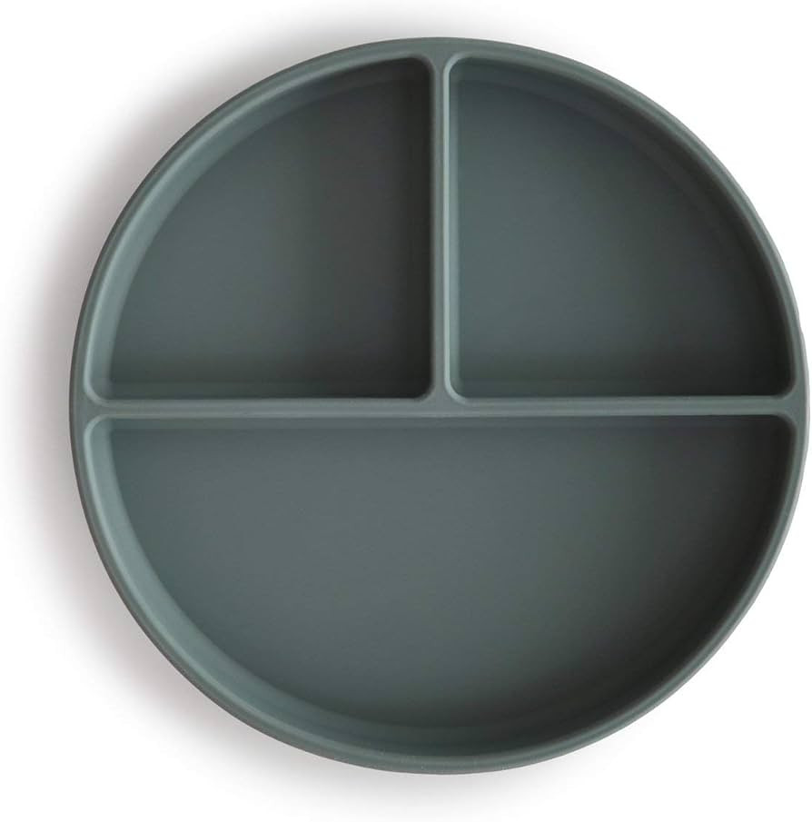 mushie Silicone Suction Plate | BPA-Free Non-Slip Design (Dried Thyme) | Amazon (US)