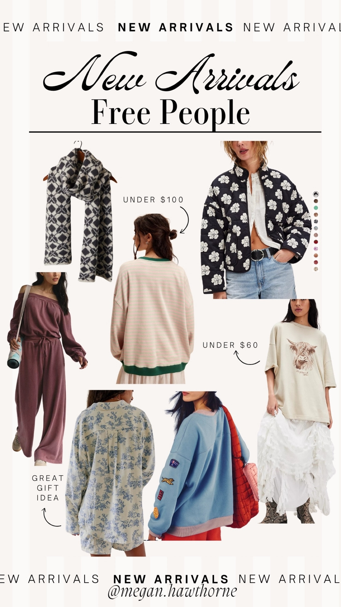 Free people new arrivals! So many great gift ideas at all different prices! 

#LTKSeasonal #LTKStyleTip #LTKHoliday