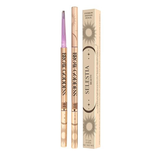SELESTIA BEAUTY Two-Sided Blonde Eyebrow Pencil – Triangle Thin Tip for Precise Application + Spiral Comb-Brush – Long-Lasting & Pigmented – 0.1 g. Brow Goddess (Freya) | Amazon (US)