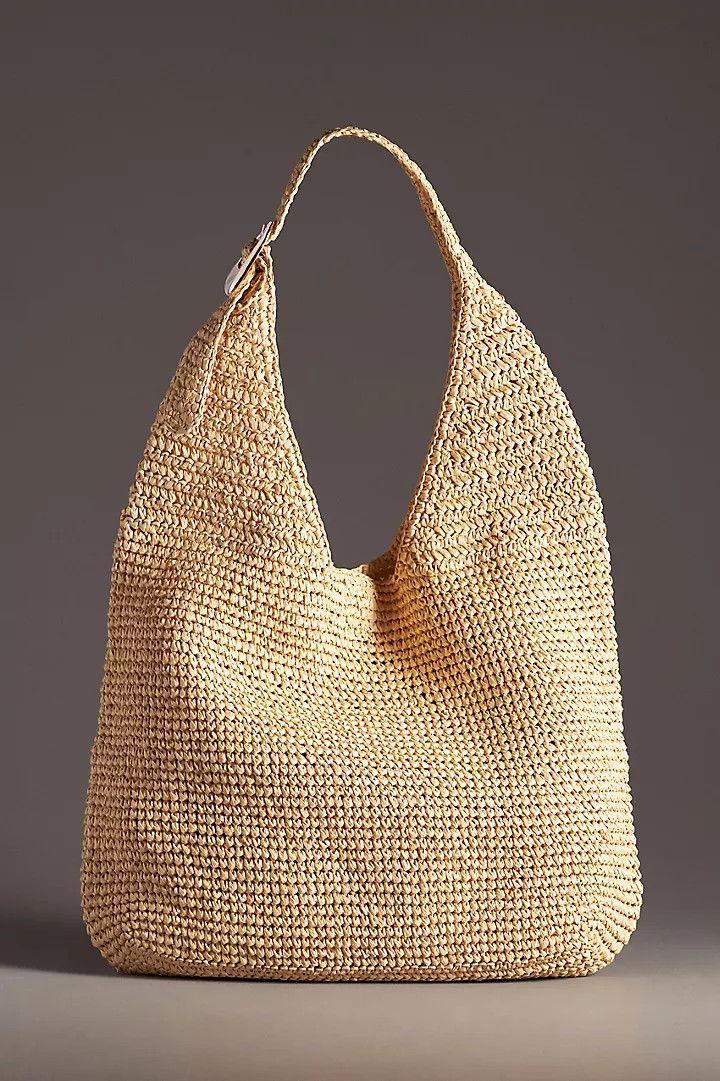 The Love Knot Slouchy Bag: Raffia Buckle Edition | Anthropologie (US)