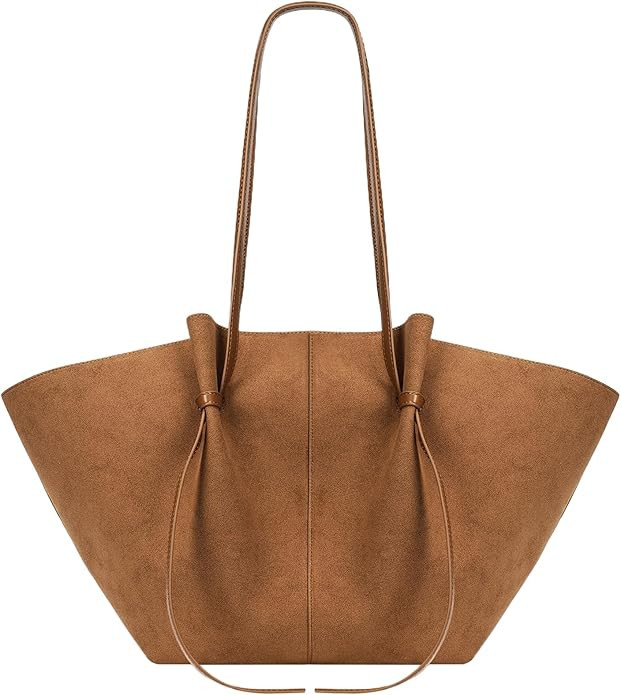 YFGBCX Tote Bag Smooth Leather Work Bag for Women Trendy Top Handle Bag Luxury Hobo Handbag with ... | Amazon (US)