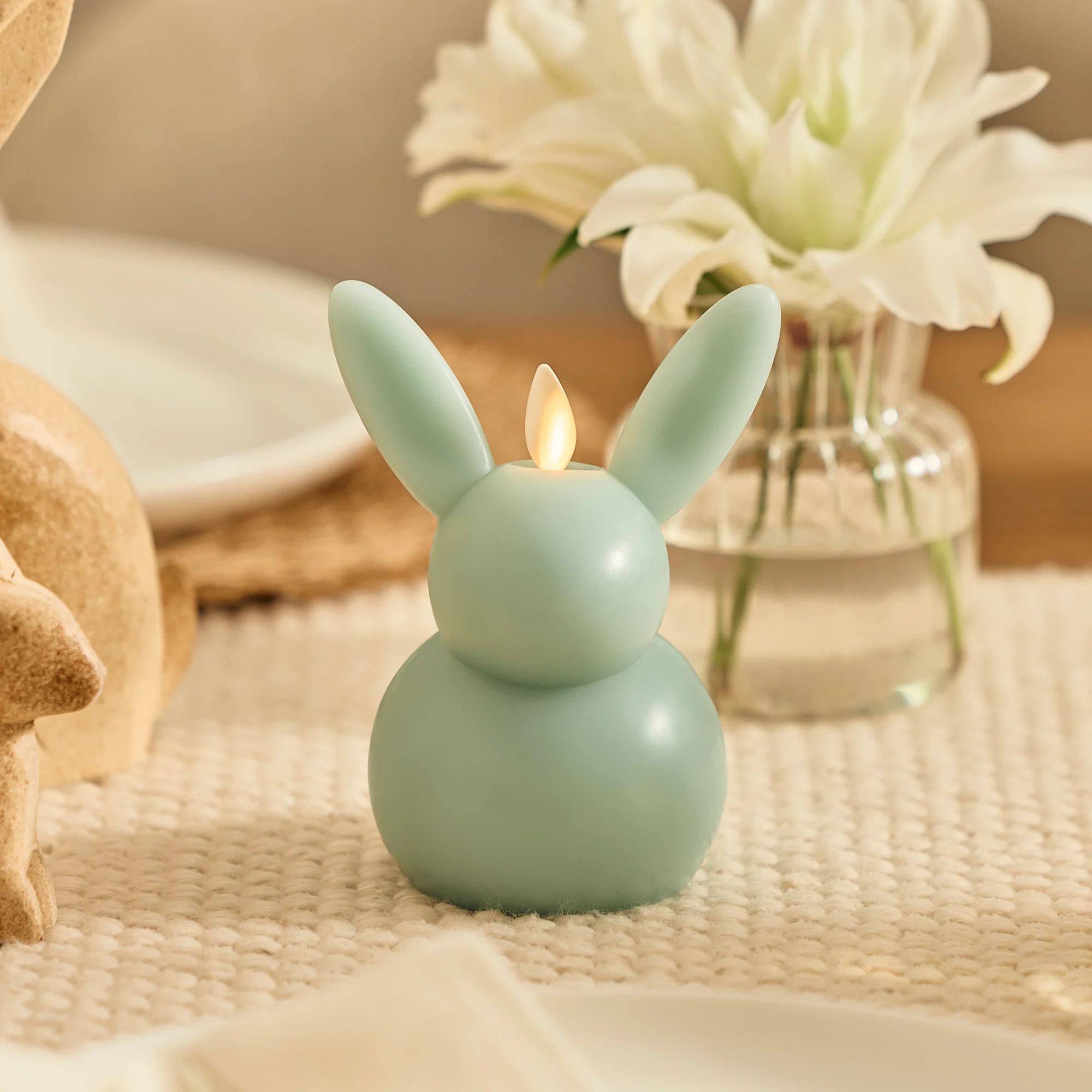 Fresh Mint Flameless Candle Small Bunny | Luminara
