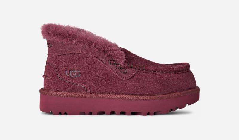UGG® Women's Ansley Parc Sheepskin Shoes in Burnt Magenta, Size 12 | UGG (US)