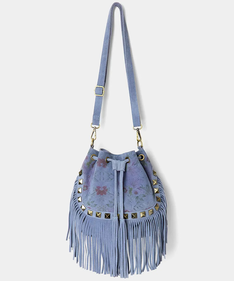 Boho Blooms Suede Tassel Bag | Joe Browns