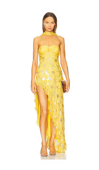 Hana Dress in Yellow Gold | Revolve Clothing (Global)