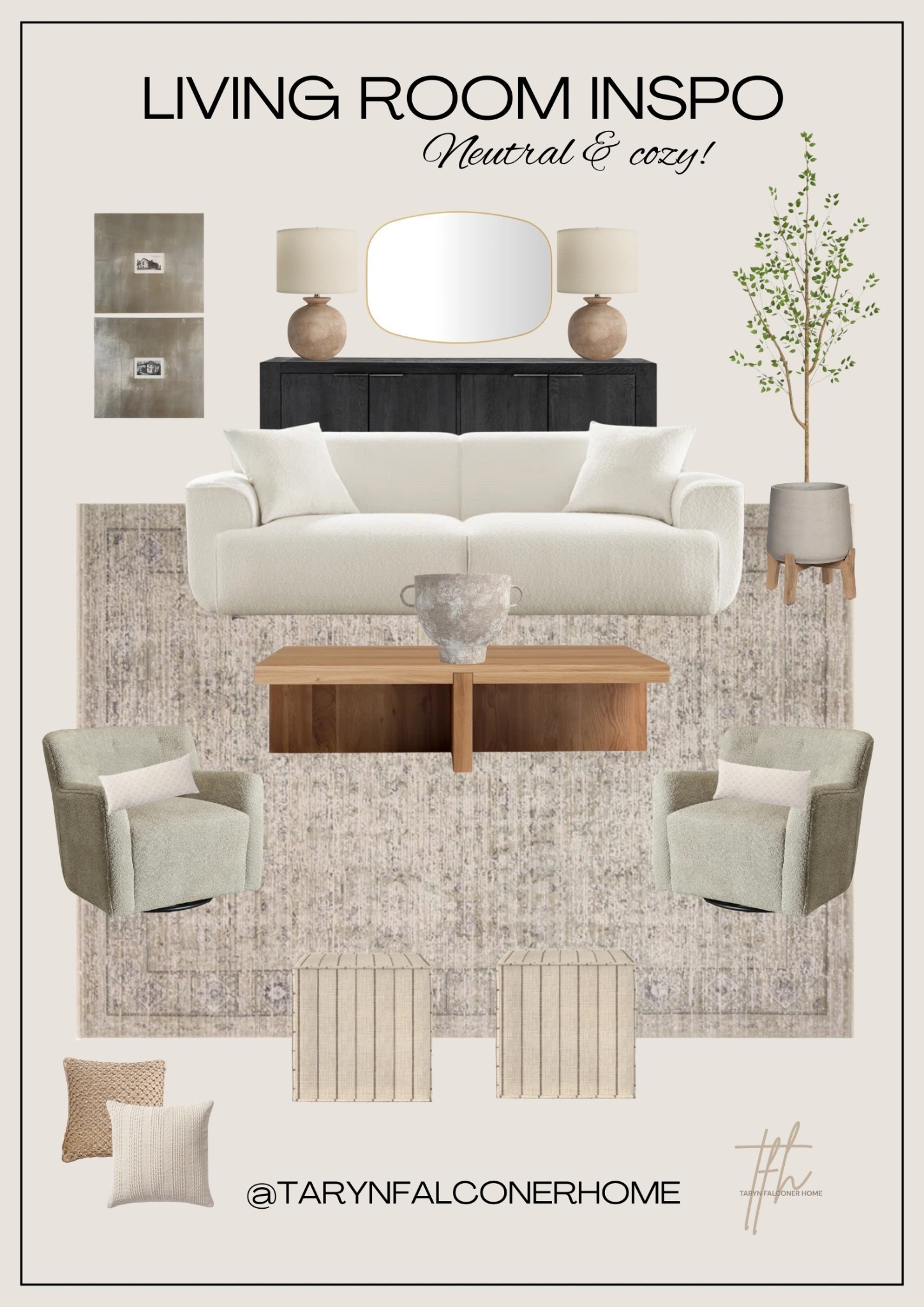 Cozy & neutral living room finds🫶🏼

#livingroom #sofa #accentchair #rug #coffeetable #console #tablelamp #art #cozyhome #homeinspo

#LTKHome