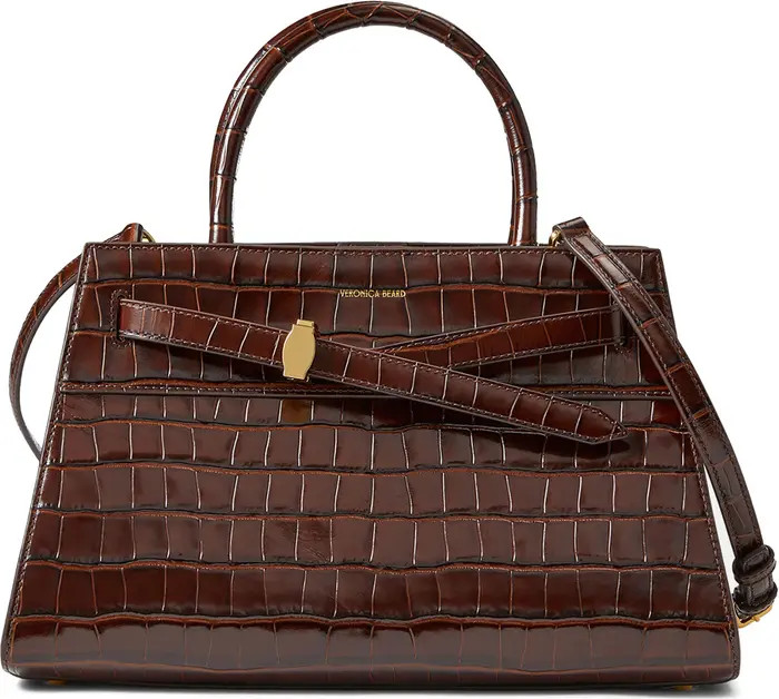 Dash Croc Embossed Leather Top Handle Bag | Nordstrom