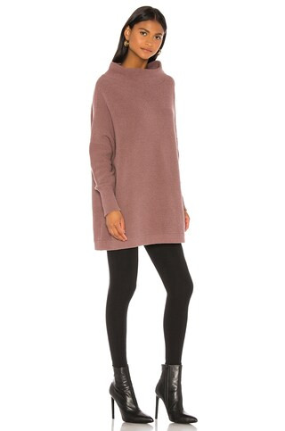 Free People Ottoman Slouchy Tunic Sweater Dress in Nutmeg from Revolve.com | Revolve Clothing (Global)