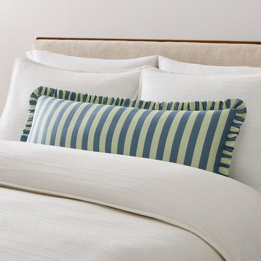 Wide Stripe Lumbar Pillow Cover | West Elm (US)