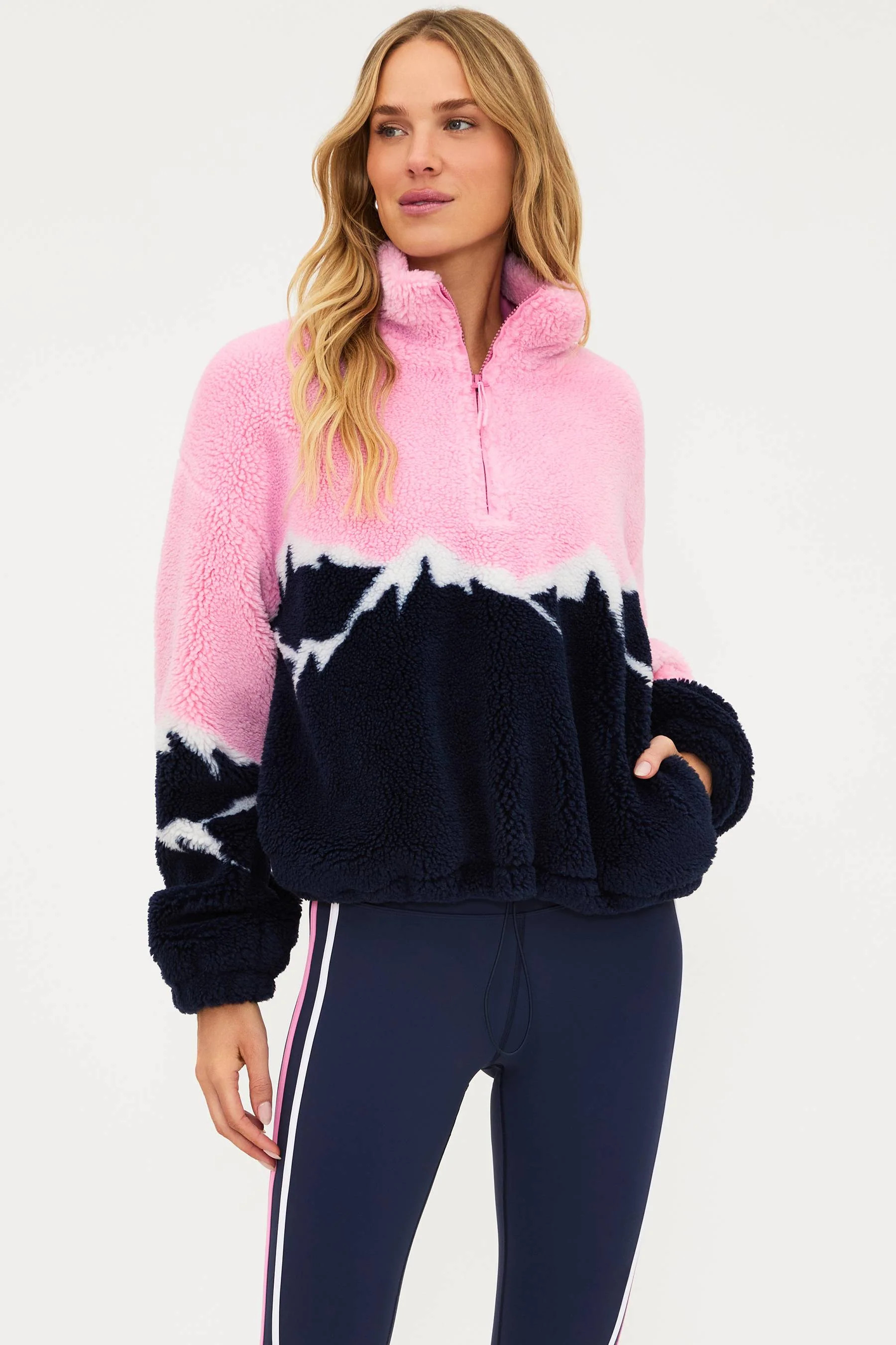 Leona Sherpa Snowy Peaks | Sherpa Jacket | Beach Riot | Beach Riot