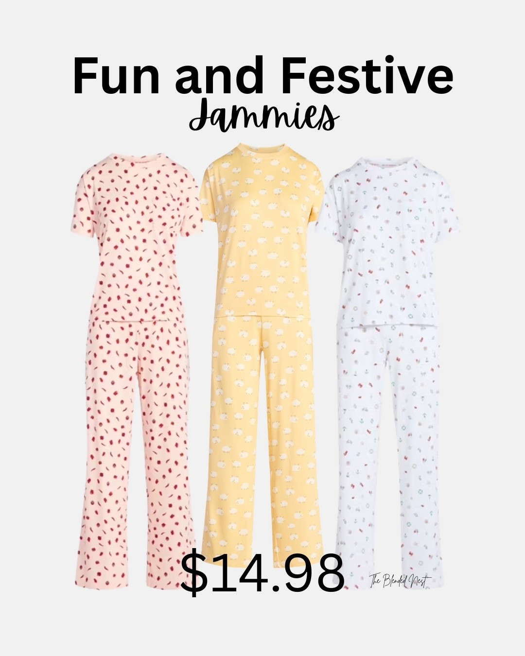 Joyspun Pajamas from Walmart are my favorite pajamas in the world and I’m not exaggerating! 😂. I have a feeling that these yellow sheep pajamas will go fast.  They’re as soft as butter, have stretch to them and are always so comfortable!

#LTKSeasonal #LTKOver40