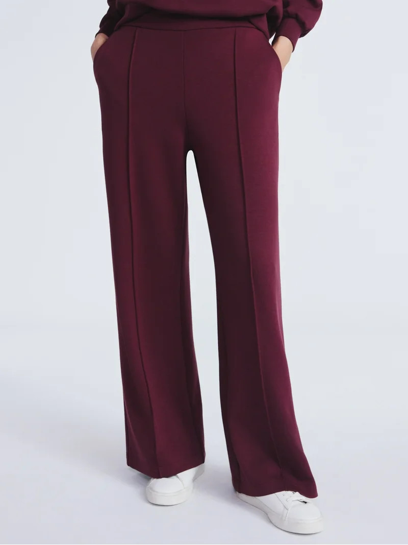 Scoop Women’s and Women’s Plus New Scubaknit Seamed Sweatpants, Regular and Short Lengths, Si... | Walmart (US)