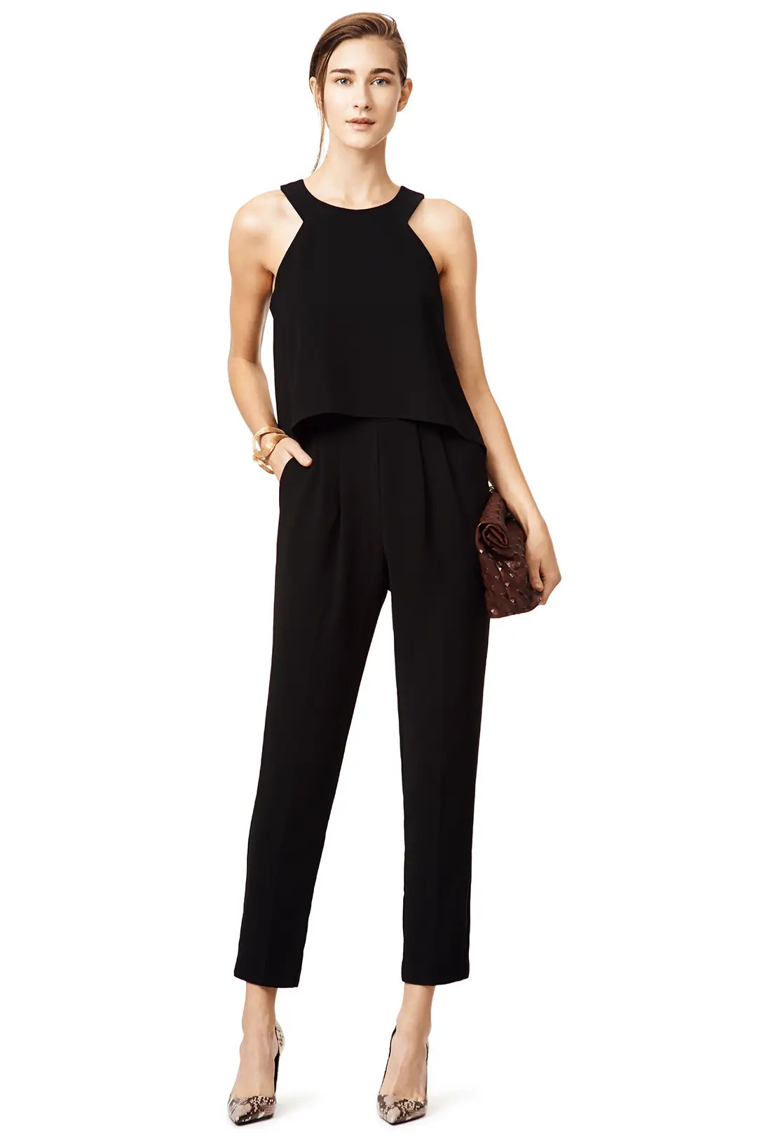 Trina Turk Black Anchors Jumpsuit | Rent The Runway