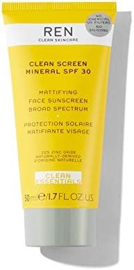 REN Clean Skincare - Clean Screen Mineral SPF 30 Mattifying Face Sunscreen - Vegan Matte Facial S... | Amazon (US)